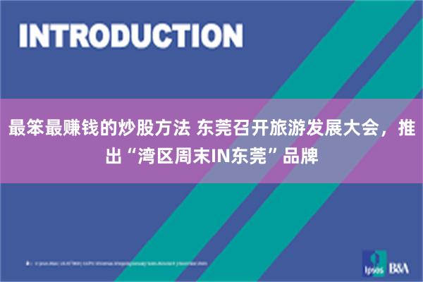 最笨最赚钱的炒股方法 东莞召开旅游发展大会，推出“湾区周末IN东莞”品牌