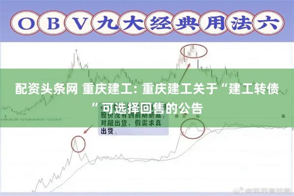 配资头条网 重庆建工: 重庆建工关于“建工转债”可选择回售的公告